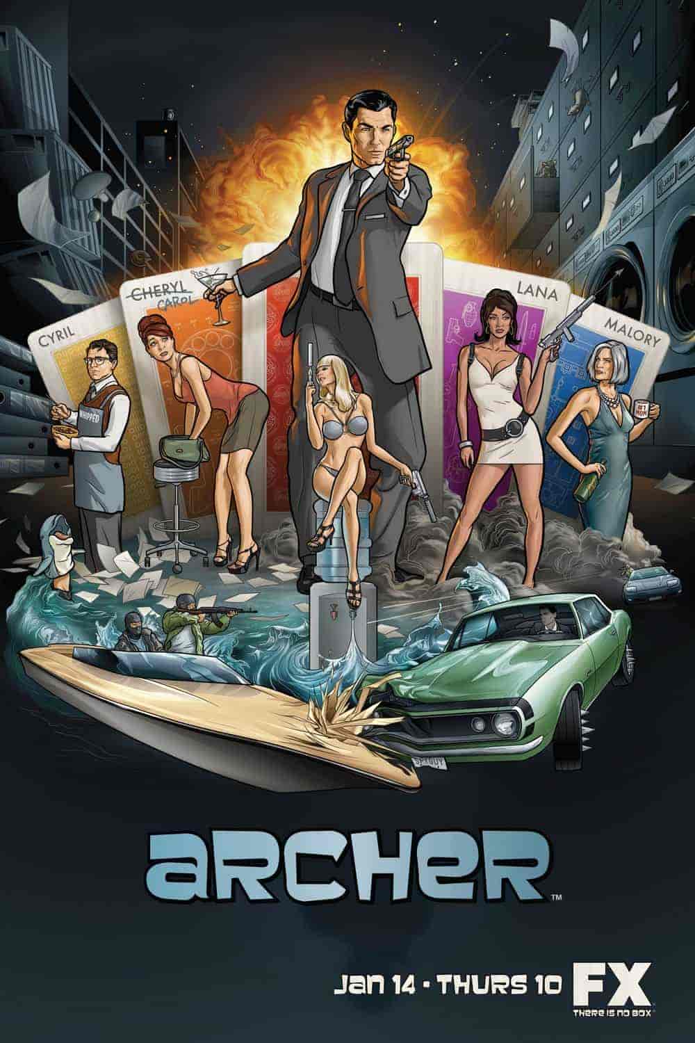 انمي مسلسل Archer الموسم الاول الحلقة 7 السابعة مترجمة
